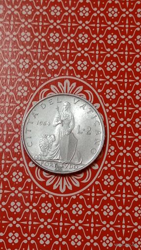 Ватикан 2 лиры 1965