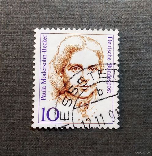 Марка Германия 1988 год Известные женщины