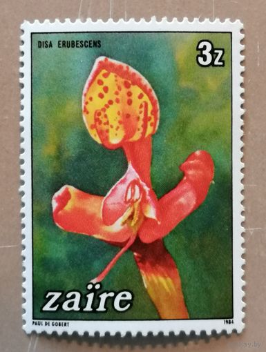 Марка Заир, Конго, флора, орхидея