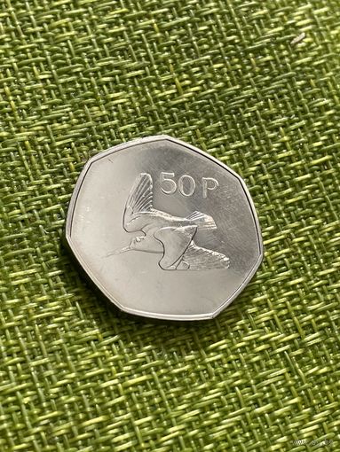Ирландия 50 пенсов 1971 г ( возможно пруфф , очень малый тираж 50 тыс )