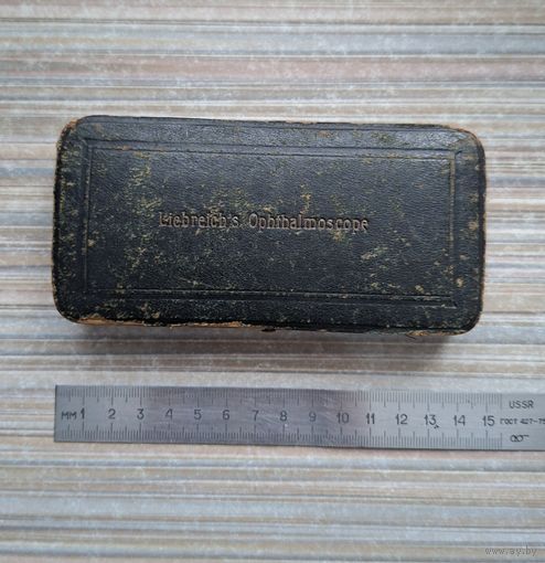 Футляр от старинного офтальмоскопа 19 век