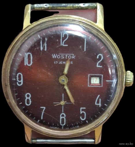 Часы СССР, Восток. Похолоченные. au 12.5