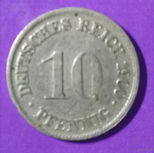10 пфенингов 1900 г. Германия