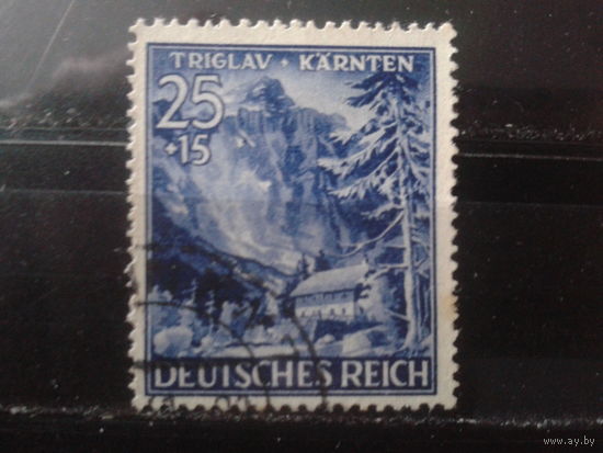 Рейх 1941 Гора Триглав, концевая Михель-3,5 евро гаш