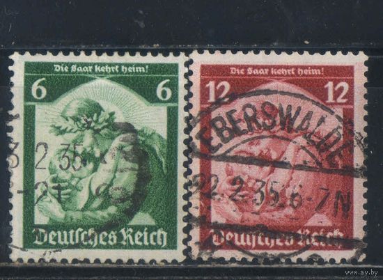 Германия Рейх 1935 Референдум в Сааре #566-7
