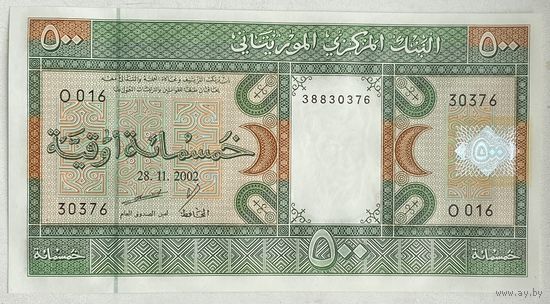 Мавритания 500 угий 2002 г.