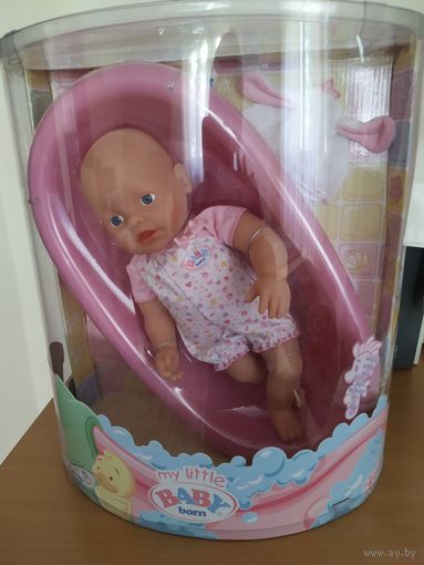 Игровая Кукла (пупс) Беби Борн 32 см с ванночкой для девочек +1,Zapf Creation(оригинал)