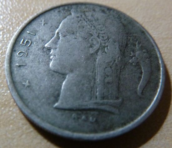 1 франк 1951 BELGIE