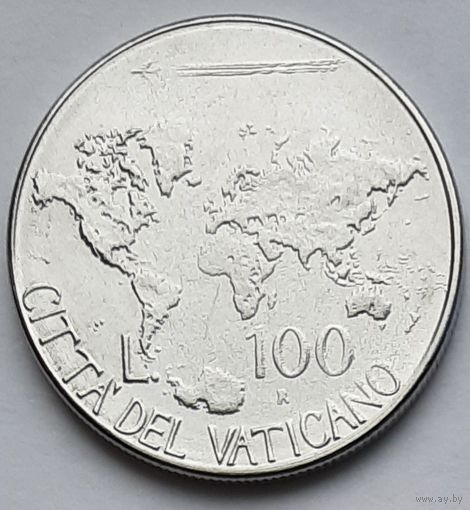 Ватикан 100 лир 1985 г. В холдере