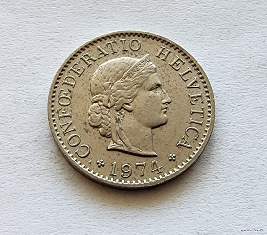 Швейцария 5 раппенов, 1974