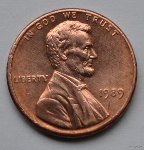 США, 1 цент 1989 г.