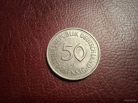 Германия 50 пфеннигов 1989 "J" - Гамбург