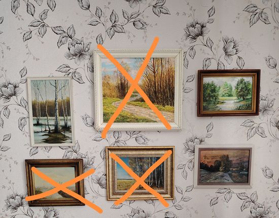 Живопись, распродажа картин. Минимальная цена.