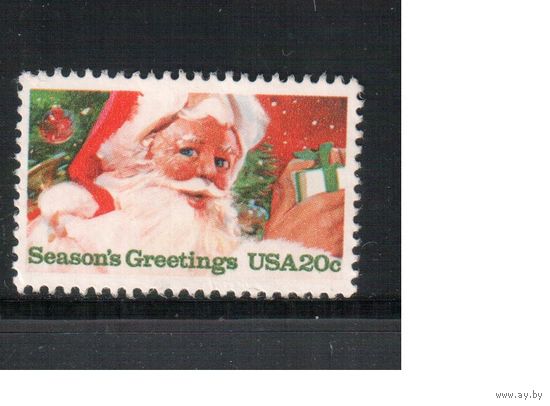 США-1983, (Мих.1664) , * (без клея) , Рождество и Новый Год,