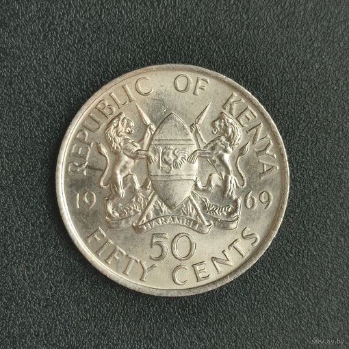 Кения 50 центов 1969 г.