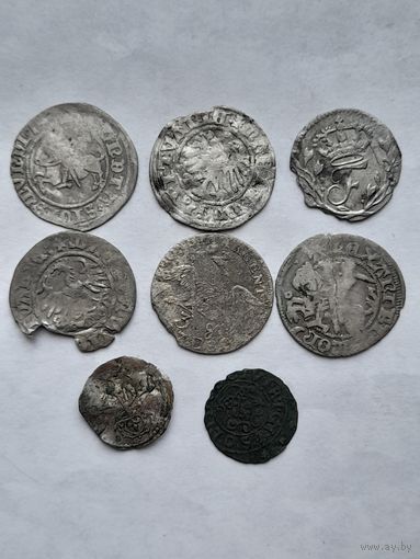 Набор монет средневековья.