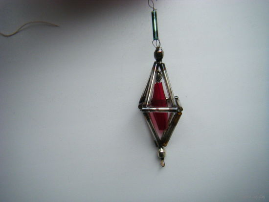 Ёлочная игрушка. Фонарик. Стеклярус.