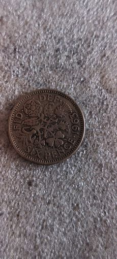 Великобритания 6 пенсе 1963