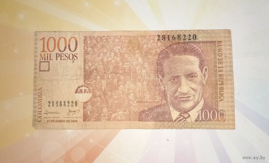 Колумбия 1000 песо 2006г