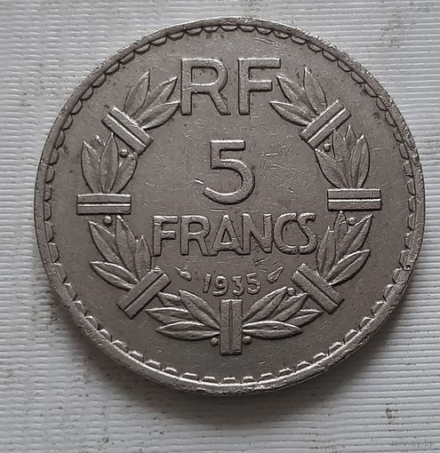 5 франков 1935 г. Франция