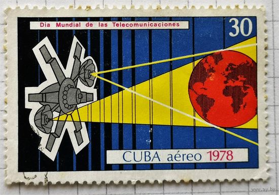 Куба. 1978. Всемирный день связи. Космос. Серия из 1 марки