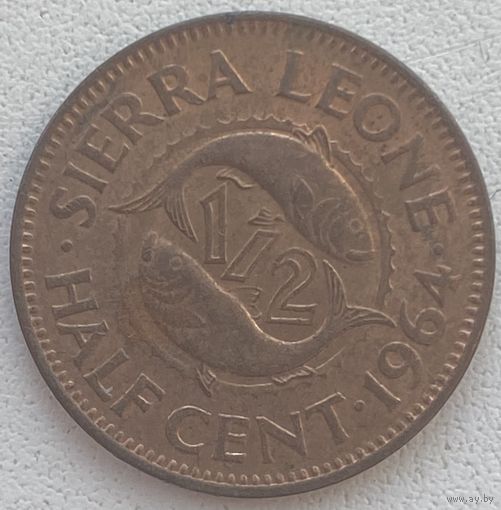 Сьерра-Леоне 1/2 цента 1964 г.