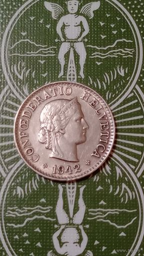 Швейцария 5 раппен 1942