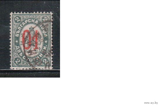 Болгария(Княжество)-1895, (Мих.39), гаш., Стандарт, Герб ,Надп.(3)