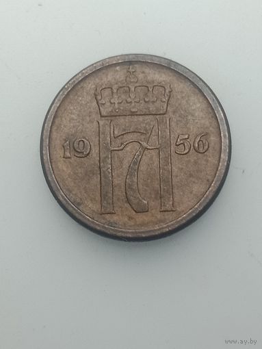 Норвегия 1 эре 1956 года .