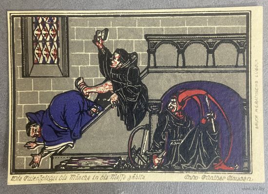 Нотгельд 1 марка 1921 год. Кнайтлинген. Веймарская республика