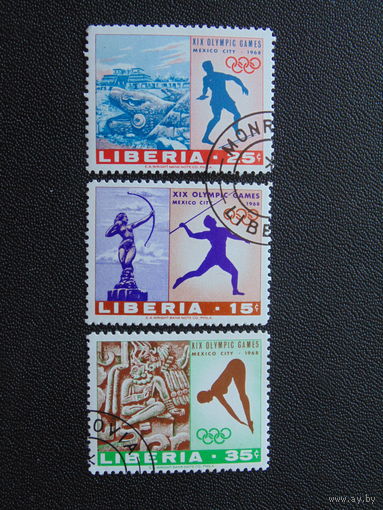 Либерия 1968 г. Спорт.