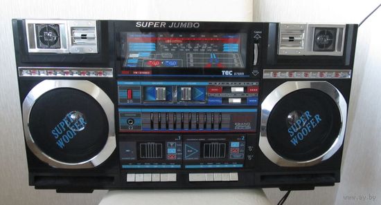 Все лоты с рубля. Tec 878 rr Super Jumbo ghettoblaster,магнитола,80-е г.г.,Германия