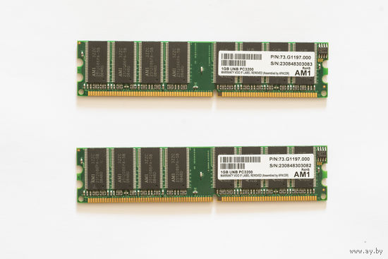 Apacer AM1 PC3200 (1+1Gb)