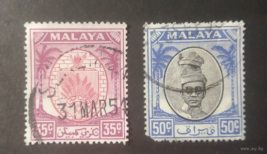 ВЕЛИКОБРИТАНИЯ\1355\СУЛТАНАТ НЕГЕРИ СЕМБИЛАН ГЕРБ. Перак Султан Юсуф 1950 г.