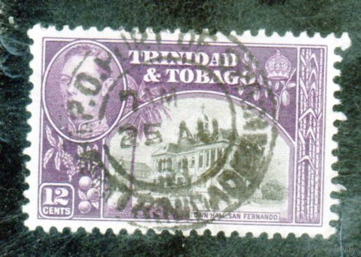 Тринидад и Тобаго. Ми-140. Таун Холл. Сан-Фернандо. Король Георг VI. 1941.