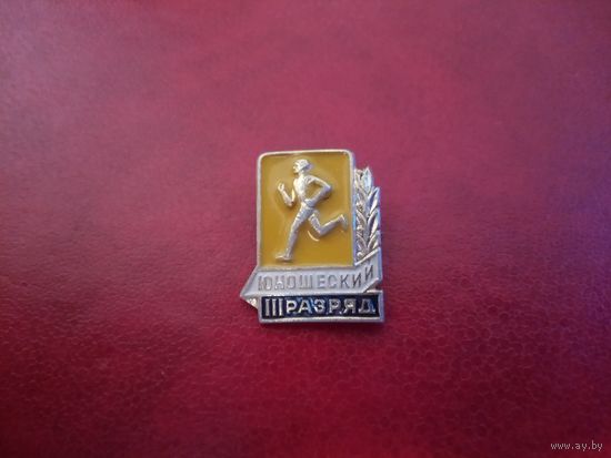 Значок. 3-й юношеский разряд.