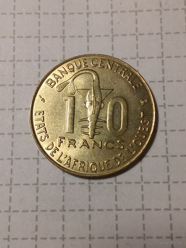 10 франков Западная Африка 1997 год