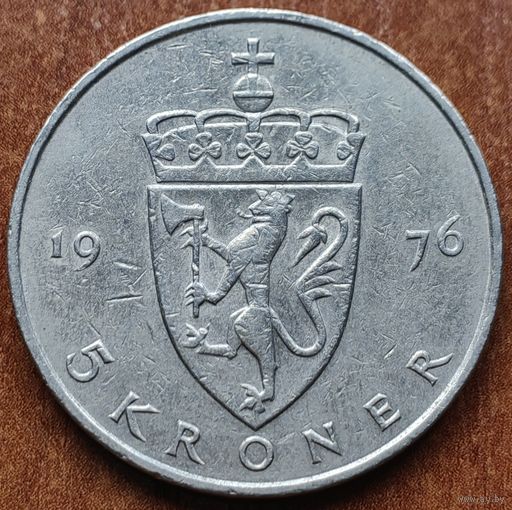 Норвегия 5 крон 1974