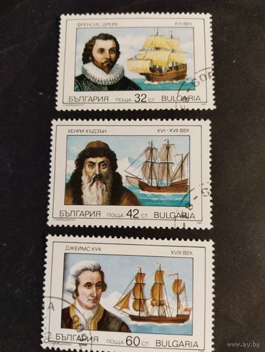 Болгария 1990 3 м парусники