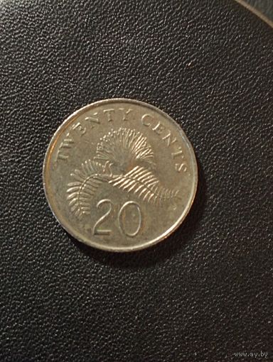 Сингапур 20 центов 1989 г.