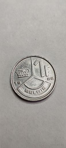 Бельгия 1 франк 1989