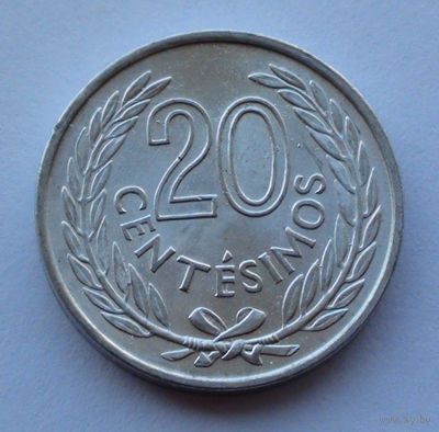 Уругвай 20 сентесимос, 1965
