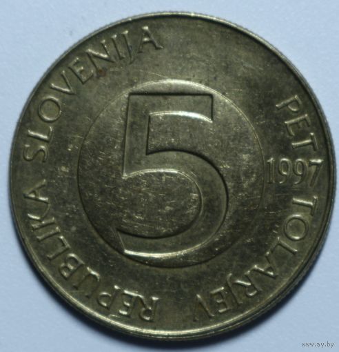 Словения, 5 толаров, 1997 год