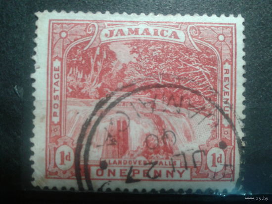 Ямайка, колония Англии, 1900. Водопад