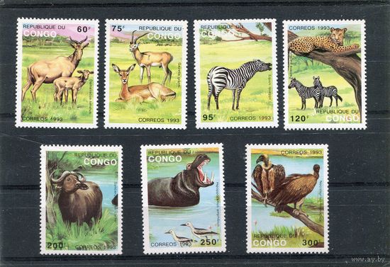 Конго. Местные виды фауны