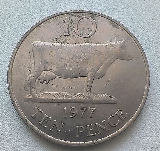 Гернси 10 Пенсов, 1977  5-9-16