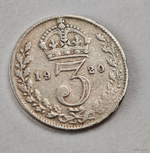 1920  год Англия  серебро