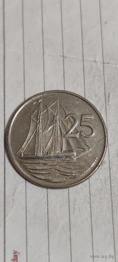 Каймановы острова 25 цент 1992