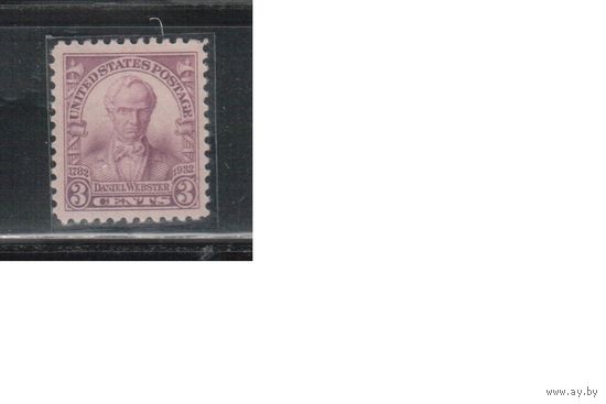 США-1932, (Скотт.725), * (без клея) , Уэбстер (одиночка)