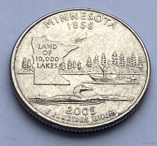25 центов 2005 г. Миннесота, США
